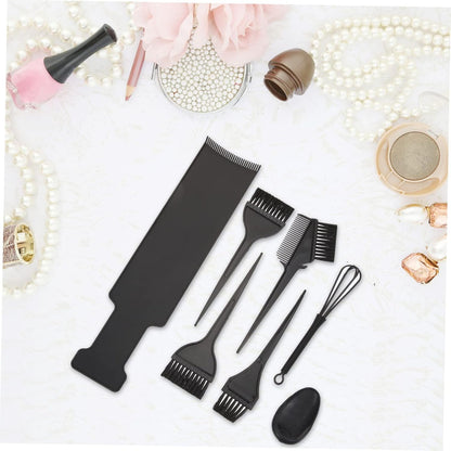 1Set Hair Dyeing Tools Hair Color Brush and Bowl Kit for and Salon Use Includes Mixing Spoon and Highlighting Board Style