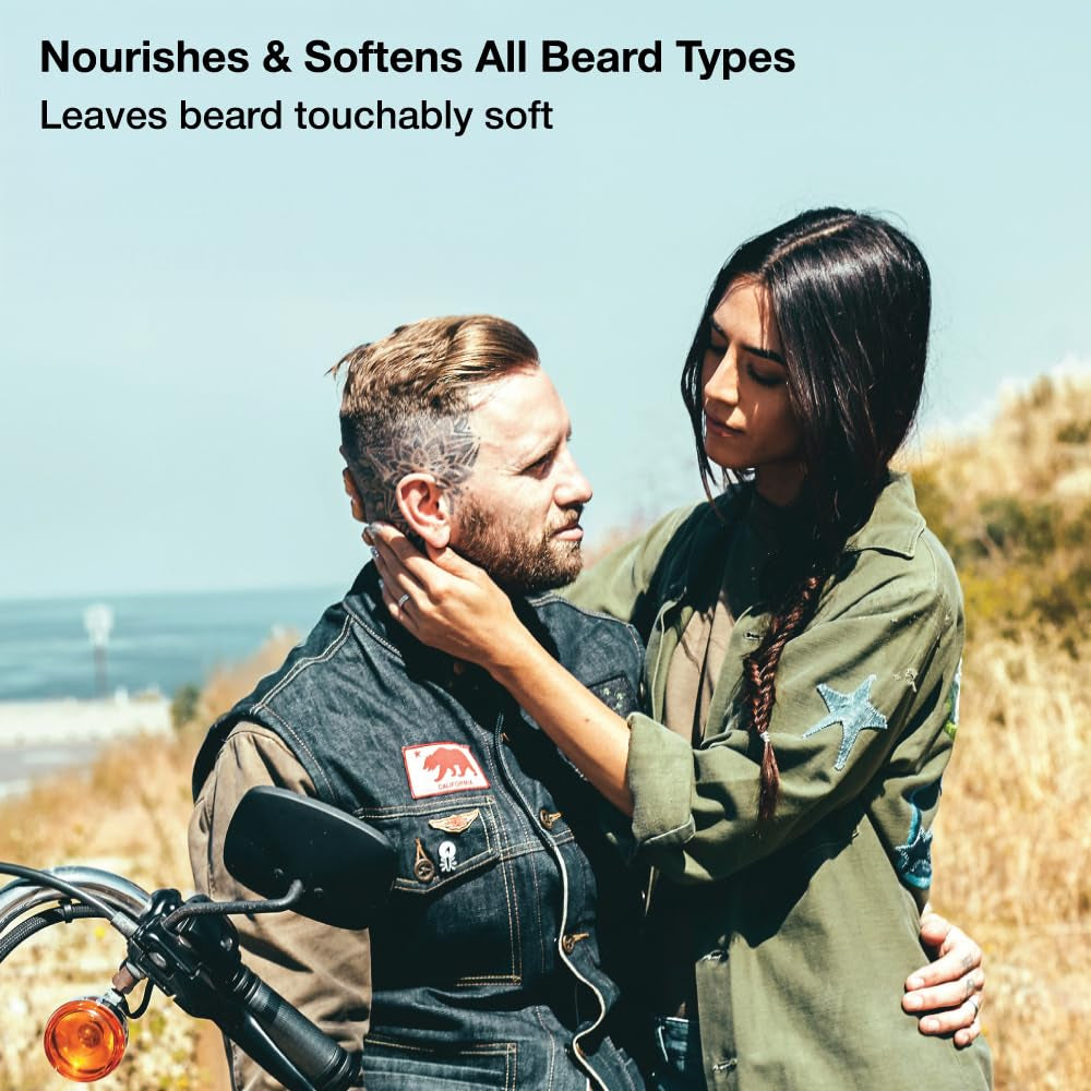 Beard Wash Set for Men, Beard Shampoo & Conditioner (Sandalwood) | Beard Care Duo with Green Tea, Chamomile & Natural Oils to Hydrate, Soften, Strengthen Facial Hair & Skin (Made in USA)